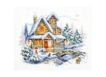Magic Needle Zweigart Set Punto Croce Edizione "Winter Hut"", Schema Di Conteggio, 20X17Cm"