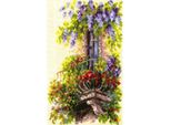 Magic Needle Zweigart Set Punto Croce Edizione "Balcone Fiorito"", Schema Di Conteggio, 15X23Cm"