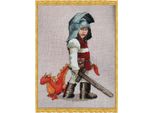 Set Di Punti Croce Nimue "Piccolo Cavaliere"", Schema Per Il Conteggio, 120K, 27X27Cm"