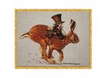 Set Di Punti Croce Nimue "Il Coniglio E Il Postino"", Schema Per Il Conteggio, 72K, 20X16,5Cm"