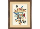 Dimensioni Set Punto Croce "Frenzy"", Schema Contato, 25,4X35,5 Cm"
