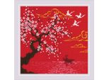 Kit Punto Croce Riolis "Sotto Il Cielo. Lago"", Fai Da Te, 15X15Cm"