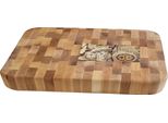 Maysternya Tagliere Rettangolare In Legno - 32,5 X 36,5 X 4,5 Cm - Tagliere In Legno Di Qualità Per La Ristorazione - Marrone
