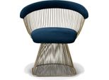 Lusso Sedia Imbottitura Cocktail Relax Lounge Club Sedie Mobili Design Poltrona Blu