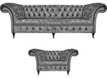Divano Chesterfield Grigio Divano A Tre Posti Poltrona Da Salotto Mobili Imbottiti