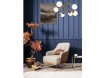 Poltrona 1 Posto Monoposto Lusso Imbottita Design Grigio Nuovo Soggiorno