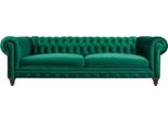 Divano Chesterfield Tessuto Verde Divani Mobili Creativi 3 Posti Nuovi Divani