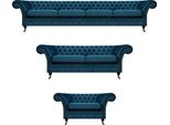 Set Di Divani Di Design Set Di Divani Chesterfield Da Salotto Divano Imbottito 4+2+1