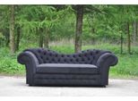 Divano Chesterfield A Tre Posti Imbottito Divano A Tre Posti Da Soggiorno In Velluto Nero
