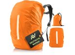 Avana Copertura Antipioggia Per Zaini (41-55L) Copertura Antipioggia Impermeabile Zaino Scuola Copertura Zaino Riflettente Arancione - Taglia L