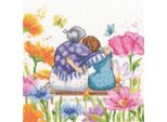 Kit Punto Croce Contato Rto "Quando Sei Al Mio Fianco, Nonna"", 22,5X22Cm"