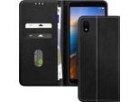 Avizar, Custodia In Pelle Finta Con Funzione Di Supporto Per Xiaomi Redmi 7A, Nero