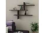 Decortie Leo Mensola Galleggiante Moderna Grigio Antracite 123 X 22 X 81 Cm