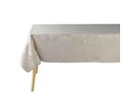 Tovaglia Jacquard Plumette, Rettangolare, Beige, 140 X 240 Cm