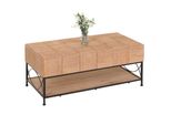 Couchtisch MCW-N30, Wohnzimmertisch Tisch Sofatisch Beistelltisch, Ablage Massiv-Holz Mdf, 51X120X61Cm
