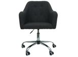 BüRostuhl MCW-L92, Drehstuhl Schreibtischstuhl Computerstuhl BüRosessel Stuhl, Mit Armlehne ~ Stoff/Textil Dunkelgrau