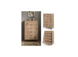 Vicco Kommode Eliza Viking Oak 76 X 120 Cm Mit 5 Schubladen