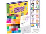 Set Di Perline Stirabili La Manuli 2,6 Mm - 30000 Mini Perline Con Piastrine, Accessori, Motivi Anime, Set Di Perline Creative Per Bambini Dai 12 Anni In Su