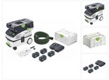 Festool Ctlc Mini I-Plus Estrattore Mobile A Batteria 36 V ( 2X 18 V ) Classe Di Polvere L ( 577670 ) + 4X Batteria Ricaricabile 5,0 Ah + Doppio Caricatore + Systainer - Successore Di 577149