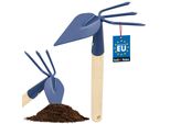 Kotarbau Zappetta Per La Semina Zappetta Per Il Giardino Zappetta Per Il Diserbo Doppia Zappa Manuale Con Lama A Forma Di Cuore 3 Rebbi Per Il Trapianto Manutenzione Del Giardino Diserbo