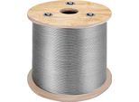 Vevor Cavo D'acciaio A Fune T316 In Acciaio Inox Diametro 3,2 Mm Cavo Argano 150 M Zincato7X7
