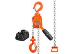 Vevor Mini Paranco A Leva Paranco A Catena Paranco A Cricchetto Blocco Puleggia Paranco 1,5 M Di Altezza Di Sollevamento 0,5T