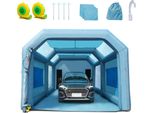 Vevor Tenda Gonfiabile Per Cabina Di Verniciatura 8,5X4,8X3,3 M Sistema Di Filtraggio Per Verniciatura Auto