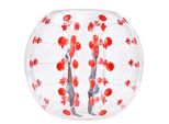 Vevor Pallone Gonfiabile Bump Bumper Ball 1 Pz. 1,2 M X 1,03 M, Palla Di Collisione Umana, Corpo In Pvc Palla Gonfiabile Di Rimbalzo Per Attività All'aperto, Trasparente + Punti Rossi Palla Gonfiabile Bumper