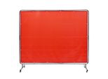Tenda Per Saldatura Vevor 1,8 X 2,4 M Tenda Di Protezione Per Saldatura In Vinile Ignifugo Parete Di Protezione Per Saldatura Con 4 Ruote Girevoli E Protezione Uv A 6 Stadi Coperta Per Saldatura Protezione Per Saldatura Rosso