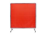 Tenda Per Saldatura Vevor 1,8 X 1,8 M Tenda Di Protezione Per Saldatura In Vinile Ignifugo Parete Di Protezione Per Saldatura Con 4 Ruote Girevoli E Protezione Uv A 6 Stadi Coperta Per Saldatura Protezione Per Saldatura Rosso