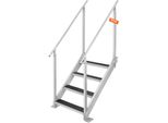 Vevor Scaletta Da Bagno A 4 Gradini Con Due Corrimano Scaletta Per Barca 800X1850X1750Mm Scaletta Per Piscina In Lega Di Alluminio Scaletta Per Scale 250Kg Di Portata 55X10Cm Pedali Ideale Per Porti Piscine Barche