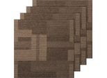 Quadrotte Di Moquette Vevor, 610 X 610 Mm, Moquette Con Imbottitura Annessa, Quadrotte Di Moquette Morbidamente Imbottite, Facile Installazione Fai Da Te Per Camere Da Letto E Soggiorni (24 Pezzi, Misto Marrone)