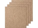 Quadrotte Di Moquette Vevor, 500 X500 X5 Mm, Moquette Con Imbottitura Annessa, Quadrotte Di Moquette Con Imbottitura Morbida, Facile Installazione Fai Da Te Per Camere Da Letto E Soggiorni (16 Pezzi, Marrone Scuro)