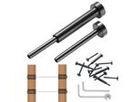 Vevor Set Da 30 Pezzi Per Ringhiere A Cavi Invisibili, T316 Acciaio Inox 1/8" Con Attacco Invisibile E Bullone Di Fissaggio Per Ringhiere A Cavi, Morsetto Di Fissaggio 1/8"" Per Pali In Legno/Metallo, Ferramenta Per Ringhiere A Cavi, Sch"