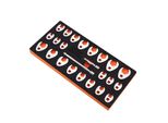 Vevor Set Di Chiavi A Bussola Da 3/8 Di Pollice Con 2 Aste Di Prolunga, Set Di Chiavi A Bussola Da 24 Pezzi, Sae 3/8 Di Pollice - 1 Pollice E Metrico 10-22 Mm, Set Di Chiavi A Bussola In Acciaio CR-MO