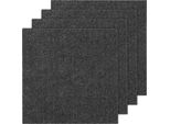 Vevor Quadrotte Di Moquette Peel And Stick, 305X305 Mm, Quadrotte Di Moquette Autoadesive, Quadrotte Di Moquette Morbide E Imbottite, Installazione Fai Da Te Per Camera Da Letto, Soggiorno (12 Pezzi, Grigio Scuro)