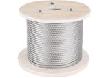 Cavo In Acciaio Inox Vevor 316, Fune Metallica In Acciaio Inox Da 5/32 Pollici Di Diametro Con Struttura 1X19, Cavo In Acciaio Con Carico Di Rottura Di 3300 Libbre Per Ringhiere Esterne, Ponti, Balaustre Fai-Da-Te