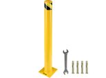 Dissuasore Di Sicurezza Vevor, 106,7 X 11,4 Cm, Barriera Di Sicurezza, Dissuasore, Diametro Esterno 11,4 Cm, Altezza 106,7 Cm, Tubo Giallo Verniciato A Polvere, Barriera Di Sicurezza In Acciaio Con 4 Bulloni Di Ancoraggio Gratuiti Per Aree Sensibili Al Traffico