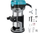Vevor Electrik Pantografo Manuale Per Legno 710 W, Pantografo A Una Mano 33000 Giri/Min, Pantografo Per Bordi Di Legno 220V, 3 Pinze, Avviamento Dolce, Lega Di Alluminio, Controllo Della Velocità, Pantografo Elettrico Per La Lavorazione Del Legno