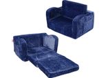 Vevor Divano Per Bambini 2 In 1 Trasformabile Da Divano Per Bambini A Poltrona Reclinabile, Poltrona Divano Per Bambini Pieghevole, Poltrona Letto Per Bambini, Divano Gioco Per Bambini Pieghevole, Divano Per Bambini Blu 104 X 58 X 32 Cm