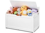 Panca Per Bambini Vevor Panca Portagiochi, Panca Con Vano Portaoggetti Scatola Portagiochi Per Bambini, Portagiochi, Scatola Portagiochi Con Coperchio Incernierato E Schienale, 830 X 455 X 609 Mm Bianco