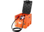 Skyshalo Serbatoio Diesel Mobile, Capacità 48 Galloni, Velocità Della Pompa 10,6 Gpm, Inclusa Pompa Elettrica Da 12 V, Tubo Flessibile Da 13,1 Piedi E Ugello Automatico, Serbatoio Diesel Arancione