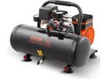 Compressore D'aria Vevor, Serbatoio D'acciaio Da 2 Galloni, 1 Hp, 2,5 Cfm, 8 Bar, Compressore D'aria Senza Olio E Pressione Massima Di 120 Psi, 81 Db, Compressore Portatile Ultra-Silenzioso, Per Riparazioni Auto, Gonfiaggio Pneumatici