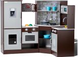 Cucina Ad Angolo In Legno Vevor, Set Giocattolo Con Luci E Suoni, Cucina Per Bambini Con Gelatiera, Forno, Lavello, Orologio, Microonde, Frigorifero E Accessori,