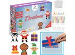Perline Stirabili La Manuli - Happy Christmas, 4500 Pezzi, Set Creativo Natalizio + Sagome E Accessori