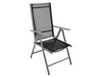 Vcm Gartenstuhl Campingstuhl Liegestuhl SitzmöBel Klappstuhl Schwarz Klappbar MaßE H. 105 X B. 56 X T. 65 Cm
