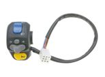 Domino Gruppo Interruttore Manubrio Sinistro Nero Adatto A Peugeot Squab, Trekker 50, Cornice, Flasher, Luce