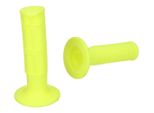 Set Di Manopole Domino 1150 Off-Road Half Waffle Giallo Neon