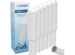 6X Wessper Aquawhite Filtro Acqua Di Ricambio Per Macchine Da Caffè Jura (Filtro Di Ricambio Jura White)