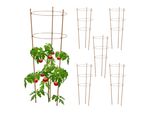 Relaxdays Supporto Per Arrampicata Marrone 76 Cm Set Da 6